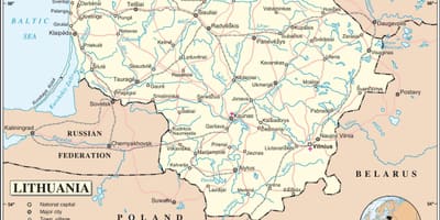 რუკა ლიტვა ქვეყანა
